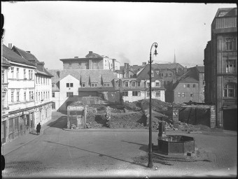 Stadtmuseum Weimar, Eichhorn 111 (K I 003 A), Blick auf den zerstörten Frauenplan, nach 1945