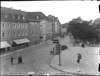 Stadtmuseum Weimar, Eichhorn 363 (K I 057 A), Blick von der Hauptpost in den Graben, 1942