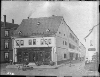 Stadtmuseum Weimar, Eichhorn 398 (K I 074 A), Blick auf das Haus »Eisfeld 5«, vor 1887