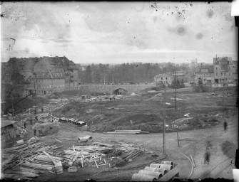 Stadtmuseum Weimar, Eichhorn 574 (K II 015 E), Blick auf die Baustelle des »Gauforums«, 1937