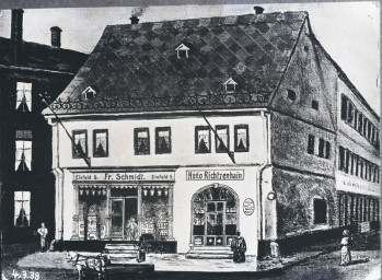 Stadtmuseum Weimar, Eichhorn 659 (K II 050 A), Blick auf das Haus Eisfeld 5, um 1880