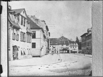 Stadtmuseum Weimar, Eichhorn 731 (K II 077 A), Blick in die östliche Schillerstraße, vor 1896