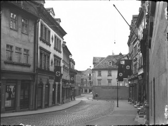 Stadtmuseum Weimar, Eichhorn 758 (K II 090 A), Blick durch die Jakobstraße Richtung Süden, 1937