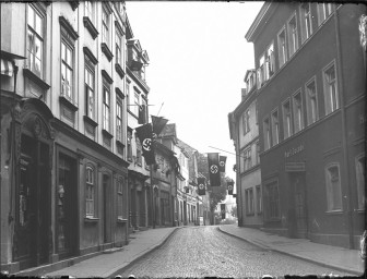 Stadtmuseum Weimar, Eichhorn 838 (K II 117 A), Blick in die Wagnergasse Richtung Osten, um 1937