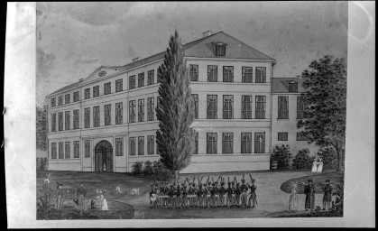 Stadtarchiv Weimar, 60 14 Negativ 013, Blick auf das Posecksche Haus, um 1800