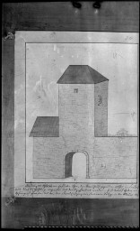 Stadtarchiv Weimar, 60 14 Negativ 017, Reoproduktion einer Zeichnung vom Erfurter Tor, ohne Datum