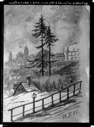 Stadtarchiv Weimar, 60 14 Negativ 046, Blick zum Viadukt aus Richtung Osten, 1887