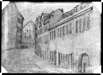 Stadtarchiv Weimar, 60 14 Negativ 051, Blick von Osten in die Windischenstraße, ohne Datum