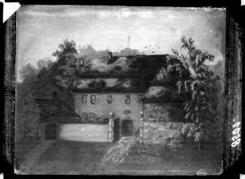 Stadtarchiv Weimar, 60 14 Negativ 053, Blick auf ein unbekanntes Haus, ohne Datum