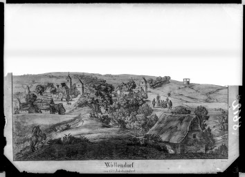 Stadtarchiv Weimar, 60 14 Negativ 056, Blick auf die Ortslage Wallendorf, ohne Datum