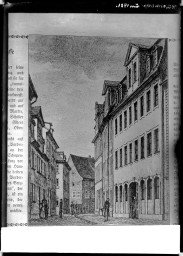 Stadtarchiv Weimar, 60 14 Negativ 058, Blick in die Windischenstraße Richtung Westen, um 1801