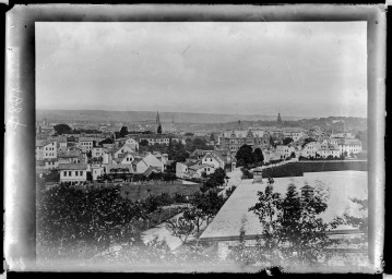 Stadtarchiv Weimar, 60 14 Negativ 063, Blick vom Felsenkeller Richtung Weimar, wohl 1887