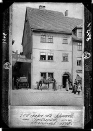 Stadtarchiv Weimar, 60 14 Negativ 085, alte Schmiede am Frauenplan, vor 1890