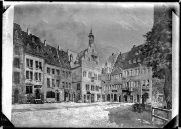 Stadtarchiv Weimar, 60 14 Negativ 124, der Marktplatz zwischen 1431 und 1583    , ohne Datum