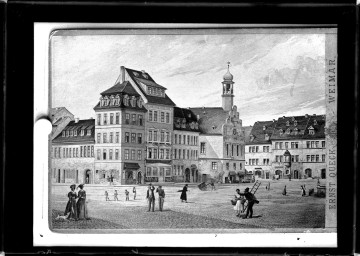 Stadtarchiv Weimar, 60 14 Negativ 125, zweites Rathaus am Markt      , um 1820