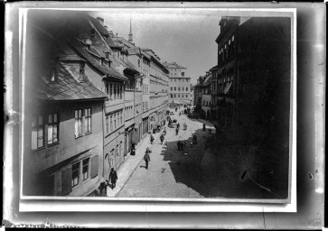 Stadtarchiv Weimar, 60 14 Negativ 158, Kaufstrasse, Blick Richtung Norden, 1865