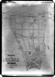 Stadtarchiv Weimar, 60 14 Negativ 262, Stadtplan mit Goldbrunnen  , 1863