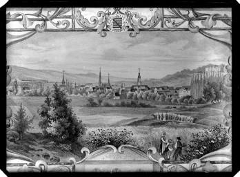 Stadtarchiv Weimar, 60 14 Negativ 276, Blick auf Weimar von Süden  , ohne Datum