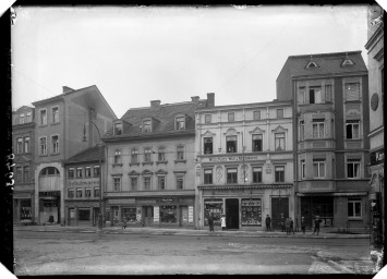 Stadtarchiv Weimar, 60 14 Negativ 305, Blick auf die Häuser Bürgerschulstraße 15–25, um 1925