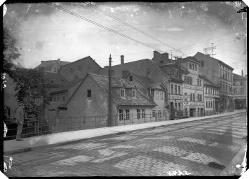 Stadtarchiv Weimar, 60 14 Negativ 316, Blick auf die Häuser Am Viadukt, um 1910