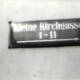 Stadtarchiv Weimar, 60 10-5/19, Straßenschild "Kleine Kirchgasse 1-11"