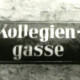 Stadtarchiv Weimar, 60 10-5/2, Straßenschild "Kollegiengasse"