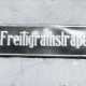 Stadtarchiv Weimar, 60 10-5/21, Straßenschild "Freiligrathstraße" 