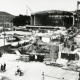 Stadtarchiv Weimar, 60 10-5/23, Blick auf den Rohbau der sog. "Halle der Volksgemeinschaft" am ehemaligen Karl-August-Platz 