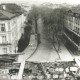 Stadtarchiv Weimar, 60 10-5/24, Blick vom zerstörten Dach des Landesmuseums in die Leninstraße 