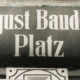 Stadtarchiv Weimar, 60 10-5/25, Straßenschild "August Baudert-Platz"