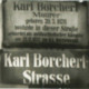 Stadtarchiv Weimar, 60 10-5/26, Straßenschild "Karl-Borchert-Straße" mit Gedenktafel 