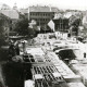 Stadtarchiv Weimar, 60 10-5/30 Bd.2, Blick vom Haus Bürgerschulstraße 19/21 auf die Baustelle zum Neubau der Weimarhalle