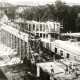 Stadtarchiv Weimar, 60 10-5/30 Bd.2, Blick vom Haus Bürgerschulstraße 19/21 auf die Baustelle zum Neubau der Weimarhalle