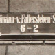 Stadtarchiv Weimar, 60 10-5/32, Straßenschild "Hoffmann-v.-Fallersleben-Straße"