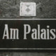 Stadtarchiv Weimar, 60 10-5/9, Straßenschild "Am Palais"